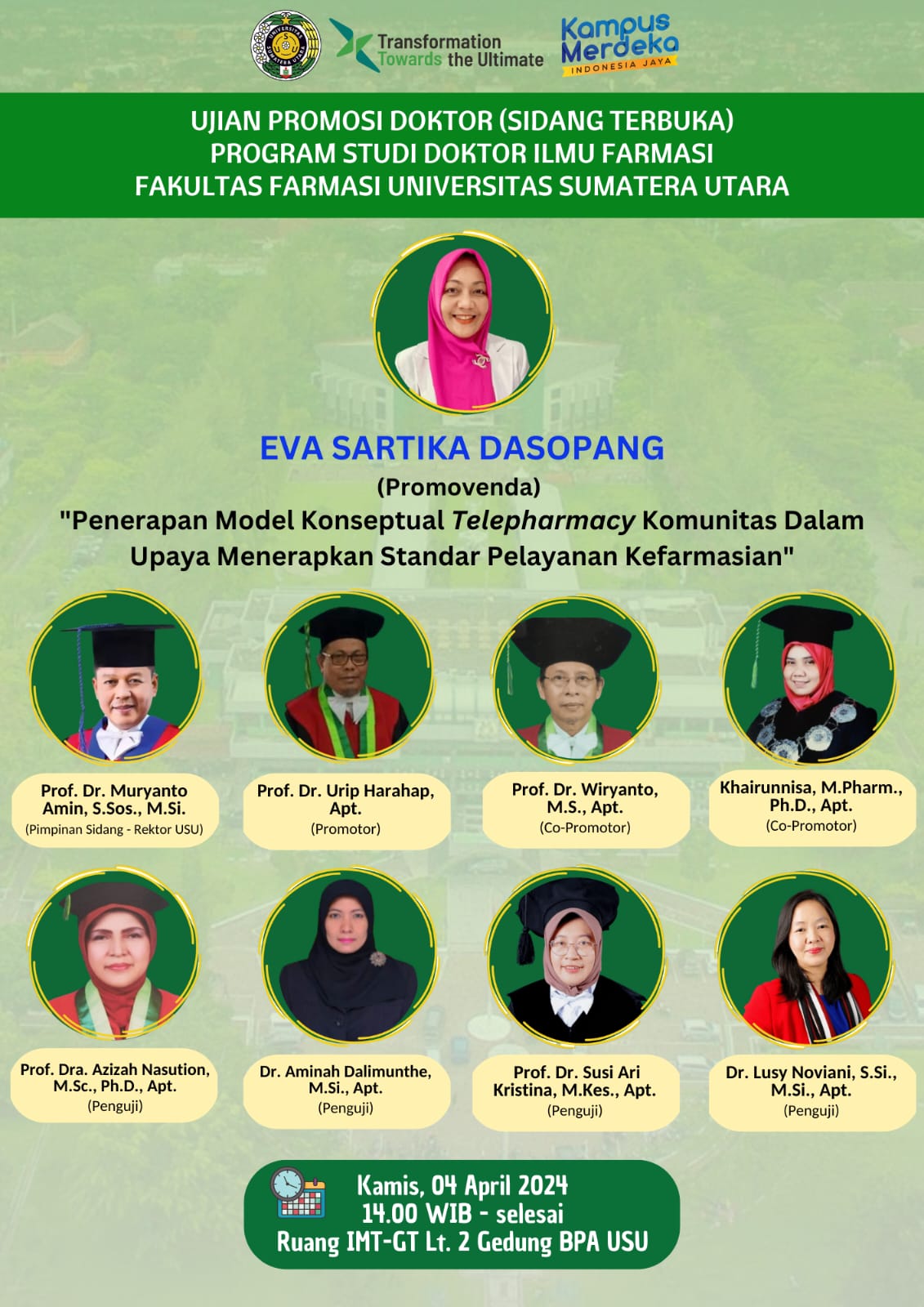 Doctoral Promotion Examination (Open Session) Eva Sartika Dasopang